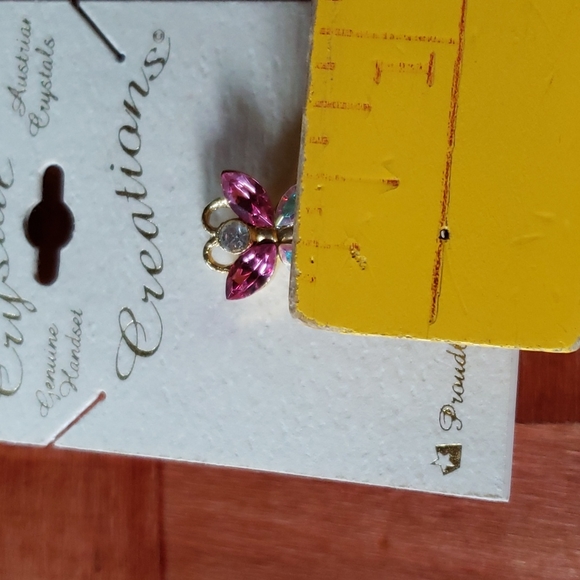 Austrian Crystal Angel Pin Colorful Angelic Brooch - Picture 6 of 6